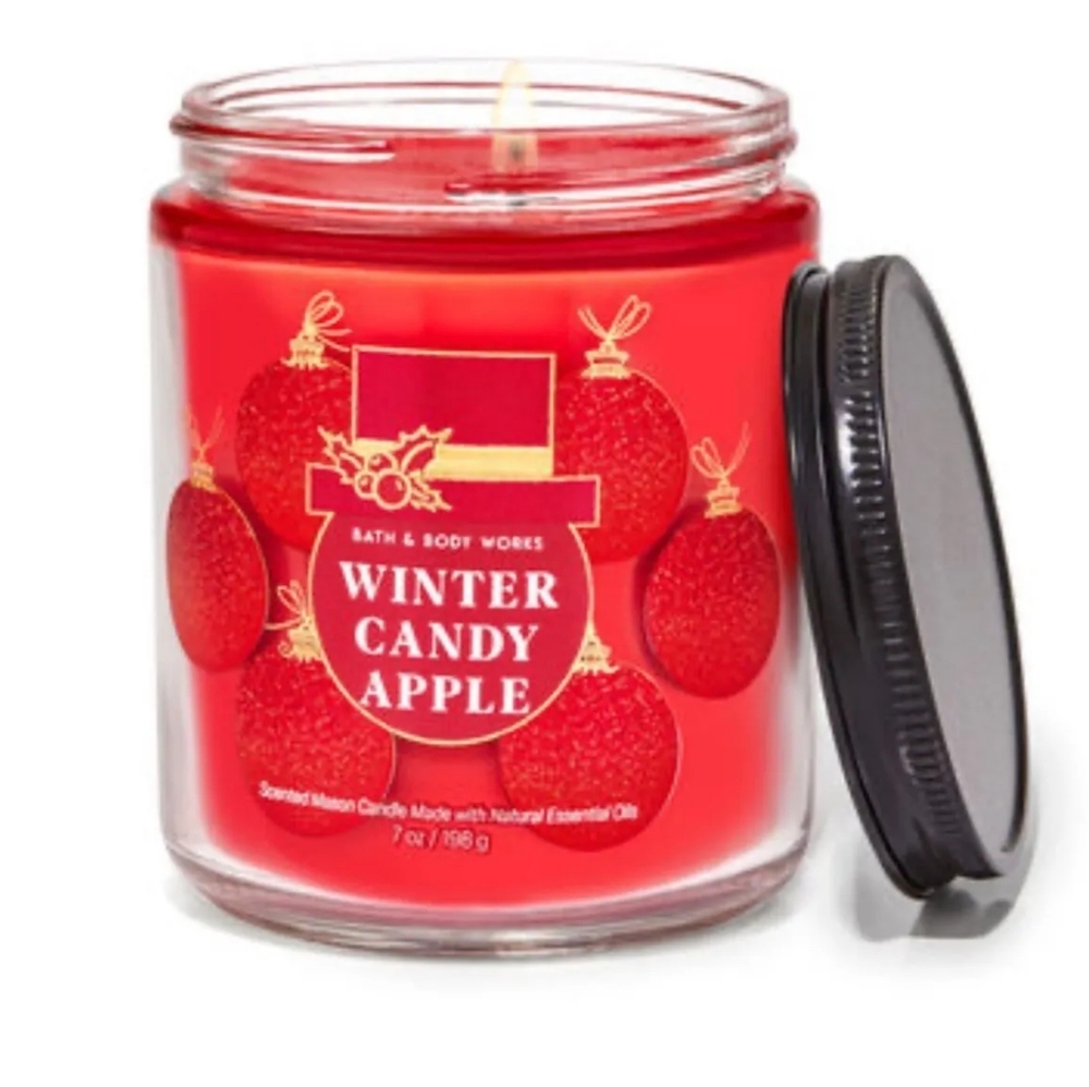 Bath & Body Works Winter Candy Apple Single Wick Candle